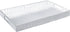 Home Redefined 17.5"x12" Silver Glossy Crocodile Faux Leather Serving Tray Beautiful Modern