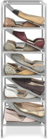 5-Tier, Whitmor Spacemaker Shoe Tower, Gray