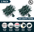 Indoor,200(2x100) Light,42.8 Joiedomi Clear Christmas String Lights Mini White Fairy FT Lighting Decor for Patio Dorm