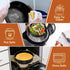P&P CHEF Nonstick Cake Pan Set of 4 (4 + 6 + 8 + 9.5 Inch), Round Baking Pans for Layer Cake, Oven Safe