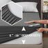 Waterproof Queen Size Mattress Protector - Fitted 6"-18" Deep Pocket, Breathable Bed Cover, Carbon Gray