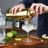 Viski Parisian Cocktail Shaker Set, 25 oz Gold Plated Stainless Steel Shaker with Strainer