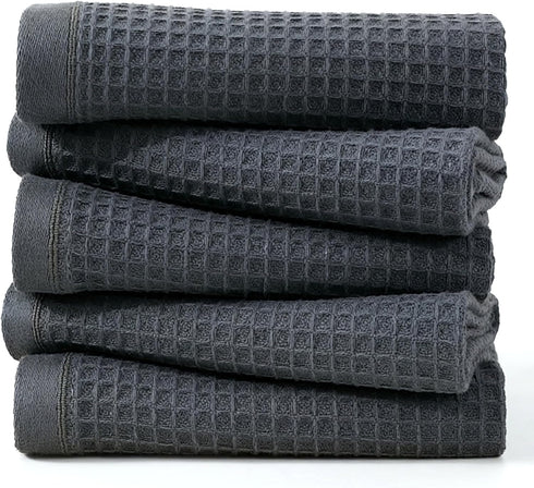 Kitchen Towels and Dishcloths Sets, 14 X 14 Inches, Absorbent Dish Towels