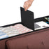 43Inches 660 lbs, ZenStyle Storage Ottoman Bench, Folding Footrest Padded Seat, Storage Chest Long Shoes Bench