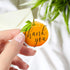 Little Cutie Baby Shower Thank You Stickers | 40 Count Orange Theme Labels for Baby Shower or Gender Reveal