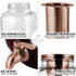 1 Zulay Kitchen Gallon Cold Brew Coffee Maker - Large Iced Tea & Cold Brew Pitcher with Extra-Thick Glass & Stainless