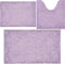 Bathroom Rugs Chenille 3-Piece Extra Soft and Absorbent Shag Bathroom Mats, Machine Wash Mat, Strong PVC Non-Slip