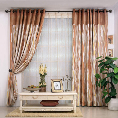 KAMANINA Decorative Curtain Drapery Holdbacks with Netted Texture Finials, Antique Bronze (1 Pair/2 Pack)