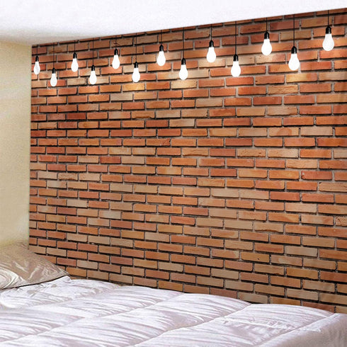 79 59 inches WODEJIA Red Brick Wall Print Fabric Tapestry Decorative Wall Art Tablecloth Bedspread Picnic Blanket Beach