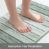 Kmson 2 Piece Ombre Bathroom Rugs Set, Non Slip, Quick Drying, Ultra Soft Bath Carpet for Bedroom Floor, Living Room,