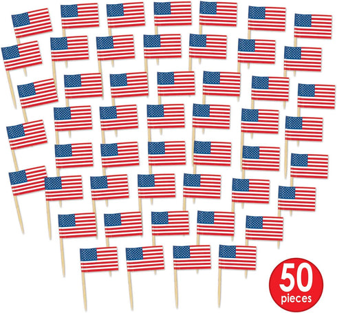 Beistle Packaged U.S. Flag Picks