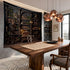 90x70in Medieval Bookshelf Tapestry Vintage Bookcase Library Backdrop Old Books Dark Academia Large Tapestries Wall