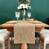 13x60 Inch Farmhouse Rustic Faux Linen Table Runner Neutral Coffee Table Runners Double Layer Reversible Rectangle