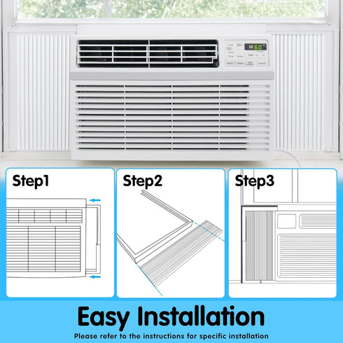 Air Jade Adjustable Window Air Conditioner Side Panels with Frame, Pack of 2 for 14,000 to 22,000 BTU Units