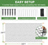 DQS 25'x50' 1' Bird Netting - Heavy Duty with Square Mesh, Poultry Netting for Chicken Coop Roof, Garden Protection