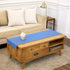 Solino Home Dusty Blue Table Runner 48 Inches - Cotton Linen Hemstitch
