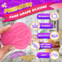Pink Silicone Feather Candy Molds for Clay Crafting, Fondant, Chocolate & Cake Decorating