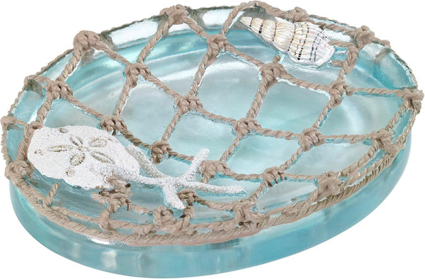 Avanti Linens - Soap Dish, Resin Countertop Soap Holder, Beach Inspired Bathroom