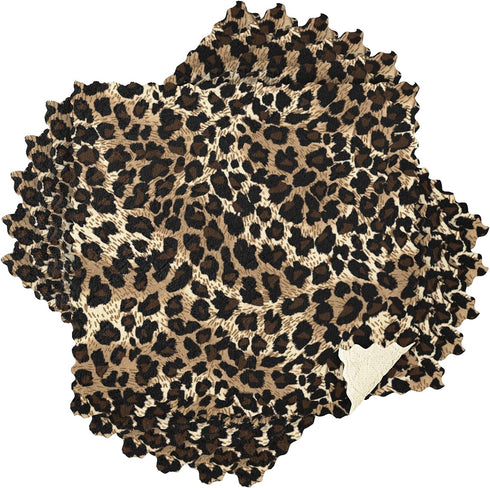 ALAZA Leopard Cheetah Prints Animal Kitchen Towels Dish Clothes for Drying Dishes Cleaning Washing Super Soft & Absorbent Nonstick Oil, 11x11 Inch, Set of 6 by ALAZA