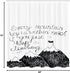 Ambesonne Wording Shower Curtain, Sketchy Mountains Hand Writing Style Letters, Cloth Fabric Bathroom Decor Set with