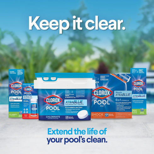 Swimming 15 (6-Pack) Clorox Pool&Spa Shock Plus, for Crystal Clear Pool Water, Swim-ready in minutes, Suitable