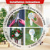 Heavy Duty Wreath Door Hanger, Clear Suction Cup Hooks for Front Door, Plastic Hook for Halloween Christmas Décor