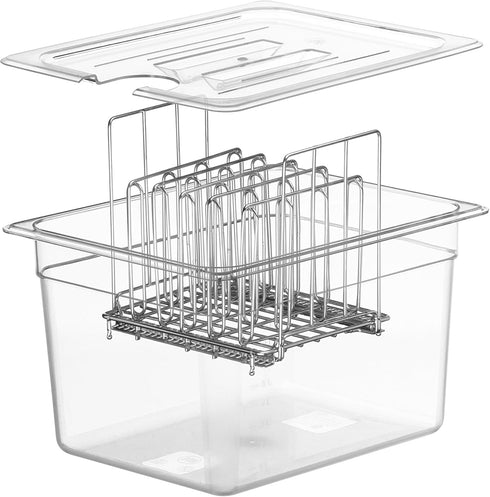 LIPAVI Sous Vide Container Model C10, 3.0 Gallon (12 Quarts) - 12.7 x 10.3 Inch, Matching rack sold separately