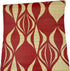 Yifely Red Geometric Design Self-Adhesive Shelf Liner, 17.7 Inch by 9.8 Feet