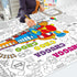 Train Giant Coloring Poster Train Large Versatile Activity Drawing Paper Coloring Tablecloth DIY Trains Theme Game