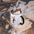 3dRose "Funny Moose With Lacrosse Stick Art" Two Tone Black Mug, 11 oz
