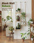 GENTINGBRO Window Plant Shelves Macrame Plant Hanger Floating Shelves Window Sill Shelf for Plants Hanging Plant Stand