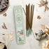 White Sage Masala Incense Sticks, Organic Hand Rolled Natural Herbs, 40 Sticks, 45-60 Min Burn Time, Spiritual Gifts