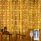 195 LED Curtain Tapestry Lights, 6.5 x 5 Feet - Backdrop String Lights with 8 Lighting Modes and Remote for Indoor