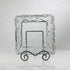 TRIPAR Large Square Black Wire Easel, Metal Finish, Tabletop Display, Handcrafted Scroll Designs