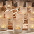 48 Packs Votive Candle Holders, Clear Tea Lights Candle Holders Bulk Tealight