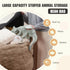 5FT, Fluffy Bean Bag for Stuffed Animals Storage, Faux Fur Washable Bean Bag Chair Cover(No Filler) for Textile Plush