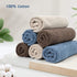 Set 13 13 Inches, 6-Pack 3 Cleanbear Cotton Washcloths Bath Wash Cloth x Face Cloths with Colors
