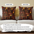 18x18 Inch Set (Pack 2) Linen Throw Pillow Covers of - Retro Bookshelf, Vintage Grand Library Premium Couch Cushion