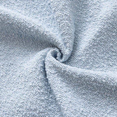 Pack 2 Cozy 20 20 Inch ANRODUO of Textured Boucle Throw Pillow Covers Soft Light Blue Decorative Accent Solid Pillow