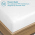 Bare Home Full Extra Long Mattress Protector - Premium 100% Waterproof, Cooling, Vinyl Free (Full XL, White)