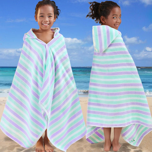 Towels(3-10Years),Absorbent VOOVA & MOVAS Kids Hooded Bath Quick Dry Lightweight Hooded Cotton Towel for Pool | Swim |