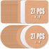 54 Pcs Cork Coasters, 4 Inches with Adhesive, Bulk Cork Sheets Mats for Drinks, Plants, DIY Crafts, Office (4"x 4",