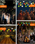 FIALAME in,13.12ft 100 20 Lanterns,Remote,8 Multicolor Paper Lantern String Lights Plug LED Twinkle Curtain String