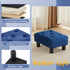 Small Foot Stool Ottoman, Velvet Footstool Ottoman Foot Rest for Couch, Rectangle Footstools and Ottomans Small