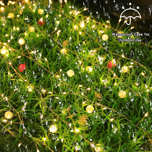 NEOLITHX 26FT 400LED Copper Wire Firecracker Christmas Fairy Lights, Connectable Twinkle Plug in Fairy String Lights