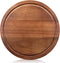 Round Acacia Wood Cutting Boards for Kitchen - Best Wooden Charcuterie Boards and Pizza Cutting Board
