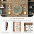 Set 2 Farmhouse Wood Candle Sconces Wall Decor - of Walasis Rustic Wall Candle Holder Decorative Carved Brown Candle