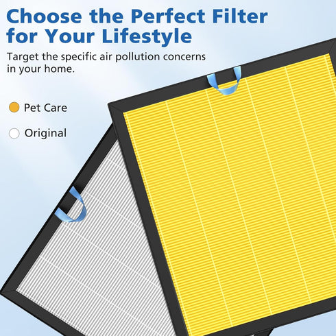 Vital 200S Pet Care Replacement Filter for LEVOIT Vital 200S Air Purifier, 3-in-1 H13 Grade True HEPA Activated Carbon,