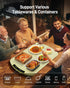 8 Food Warming Mat - Upgraded Levels Adjustable Temperature Electric Warming Tray, Multifunctional Full Surface Food