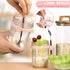 KAIZHOUZHOU 16oz (Pink-2Pcs) Glass Mason Overnight Oats Jars, Cereal, Yogurt, Salad Lunch,Glass Overnight Oats